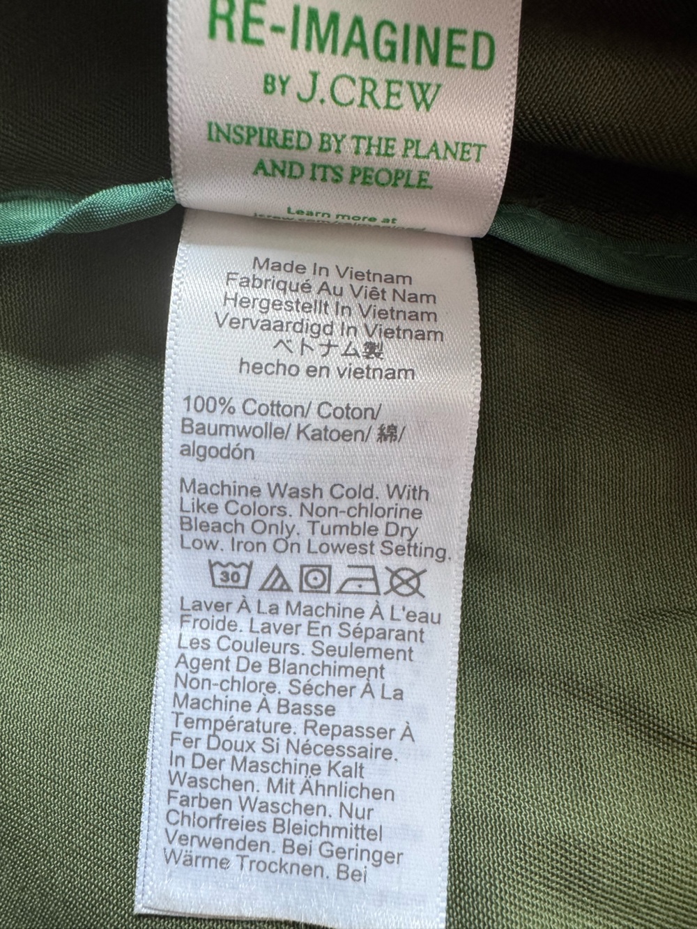 J. Crew Factory Classic Field Jacket in Olive and Brown Large NWT - Picture 10 of 12